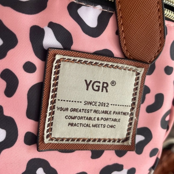 Leopard Print Pink Backpack - Picture 6 of 10